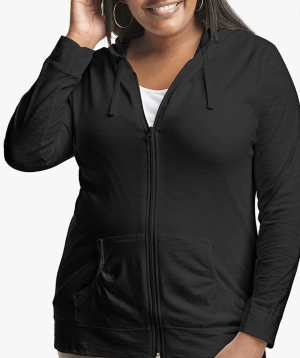 Slub Jersey Full-Zip Hoodie