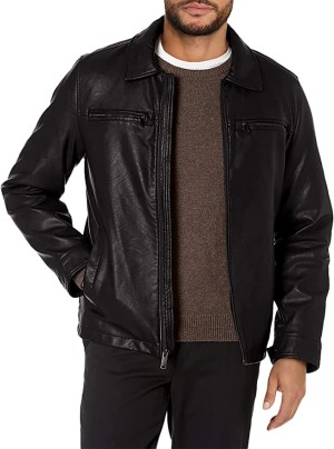 Men's James Faux Leather Jacket